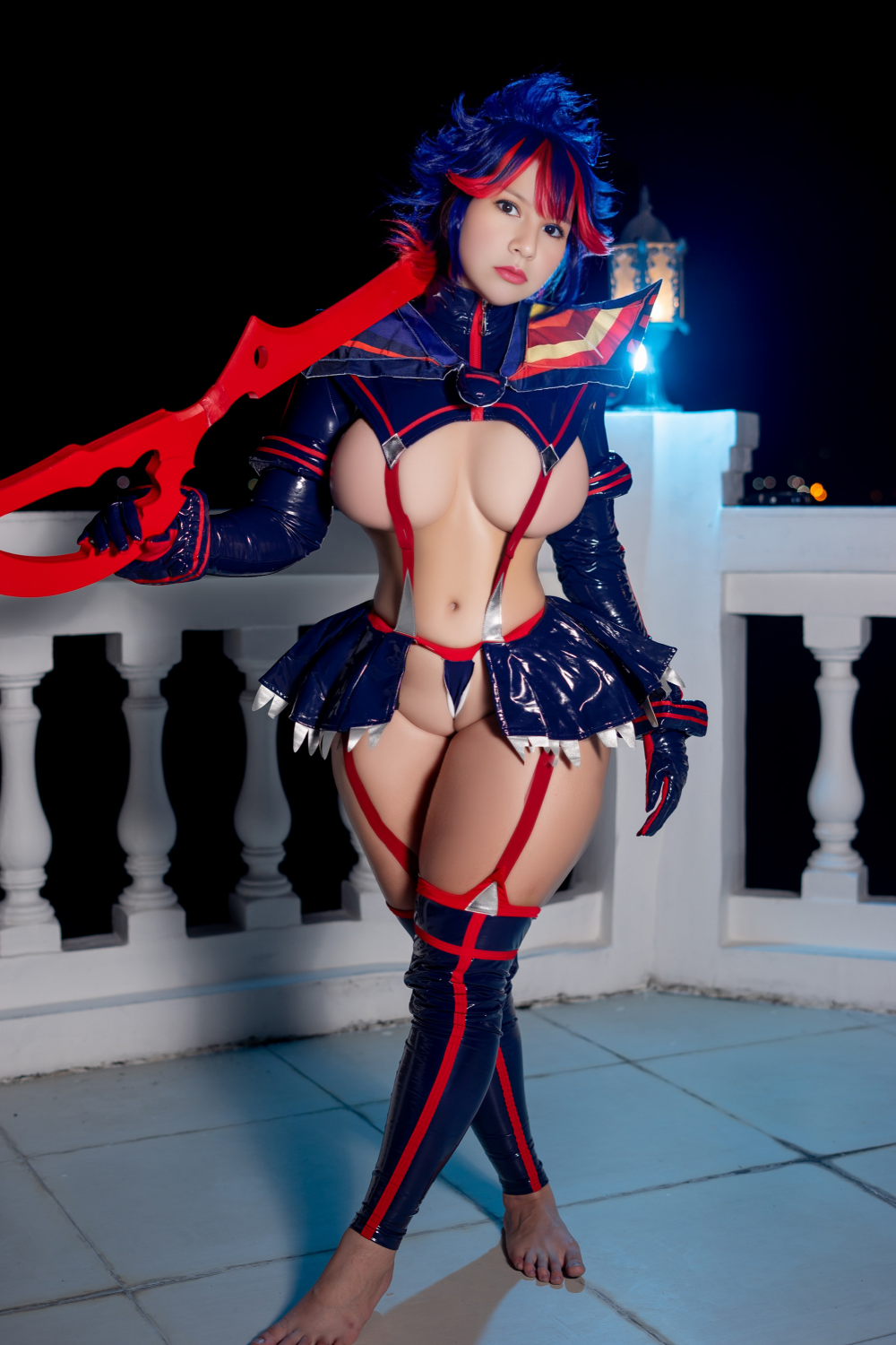 Milf: Cosplay de kill la kill con tremendo culote